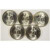 Image 2 : LOT OF ( 5 ) GEM BU 1946-S WASHINGTON QUARTERS,