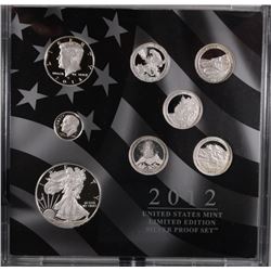 2012 LIMITED EDITION SILVER PROOF SET WITH ORIGINAL BOX, SLEEVE AND COA  RARE!!