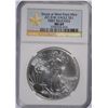 Image 1 : 2013 (W) SILVER AMERICAN EAGLE NGC MS-69 (STAR LABEL)