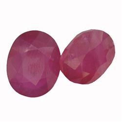 16.69ctw Oval Mixed Ruby Parcel