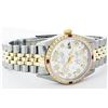 Image 2 : Gents Rolex Two-Tone 1.00ctw Diamond and Ruby DateJust Wristwatch