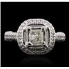 Image 1 : 14KT White Gold 1.78ctw Diamond Ring