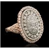 Image 2 : 14KT Rose Gold 1.43ctw Diamond Ring