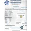 Image 4 : 18KT Two-Tone Gold GIA Certified 1.44ctw Fancy Yellow Diamond Ring