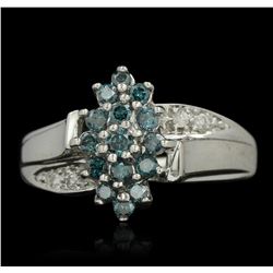 14KT White Gold 0.04ctw Diamond Ring