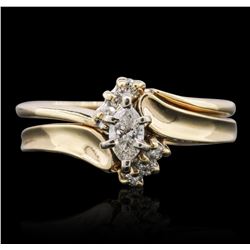 14KT Yellow Gold 0.18ctw Diamond Ring