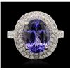 Image 1 : 14KT Two-Tone 2.01ct Tanzanite and Diamond Ring