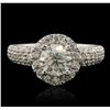 Image 1 : 14KT White Gold 2.16ctw Diamond Ring