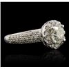 Image 2 : 14KT White Gold 2.16ctw Diamond Ring