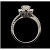 Image 3 : 14KT White Gold 2.16ctw Diamond Ring