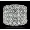 Image 1 : 18KT White Gold 5.27ctw Diamond Ring
