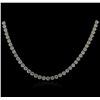 Image 2 : 14KT White Gold 16.16ctw Diamond Necklace