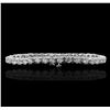 Image 2 : 14KT White Gold 7.89ctw Diamond Tennis  Bracelet