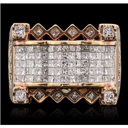 14KT Rose Gold 2.37ctw Diamond Ring