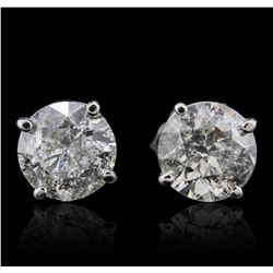 14KT White Gold 1.97ctw Diamond Earrings