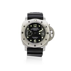 Panerai Stainless Steel Luminor Submersible Wristwatch