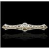 Image 2 : Platinum 1.92ctw Diamond Brooch