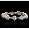Image 1 : 14KT White Gold 15.10ctw Diamond Bracelet