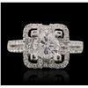 Image 1 : 18KT White Gold 2.00ctw Diamond Ring
