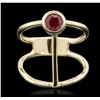 Image 1 : 14KT Yellow Gold 0.55ct Ruby Ring