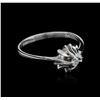 Image 2 : 14KT White Gold 0.10ct Diamond Solitaire Ring