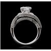 Image 3 : 18KT White Gold 3.17ctw EGL USA Certified Diamond Ring