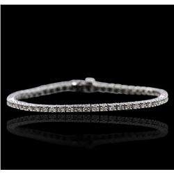 14KT White Gold 3.48ctw Diamond Bracelet