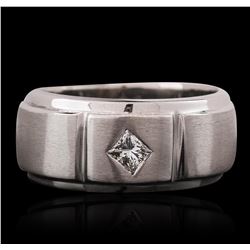 14KT White Gold 0.35ct Princess Cut Diamond Ring