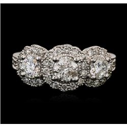 14KT White Gold 1.83ctw Diamond Ring