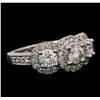 Image 2 : 14KT White Gold 1.83ctw Diamond Ring