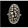 Image 1 : 14KT Two-Tone Gold 3.73ctw Diamond Ring