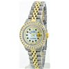 Image 1 : Ladies Rolex Two-Tone 1.00ctw Diamond and Sapphire DateJust Wristwatch