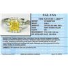 Image 5 : Platinum EGL USA Certified 2.77ctw Fancy Yellow Diamond Ring