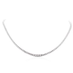 14KT White Gold 10.86ctw Diamond Necklace