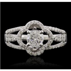 14KT White Gold 0.97ctw Diamond Ring