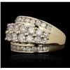 Image 2 : 14KT Yellow Gold 3.00ctw Diamond Ring