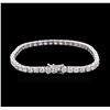 Image 2 : 18KT White Gold 9.04ctw Diamond Tennis Bracelet