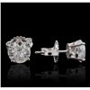 Image 2 : 14KT White Gold 2.05ctw Diamond Stud Earrings