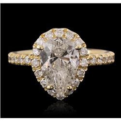 14KT Yellow Gold 2.60ctw Diamond Ring