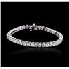 Image 2 : 14KT White Gold 9.29ctw Diamond Tennis Bracelet