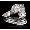 Image 3 : 18KT White Gold 2.56ctw Diamond Ring
