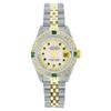 Image 1 : Ladies Rolex Two-Tone Diamond and Emerald DateJust Wristwatch