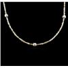 Image 2 : 14KT White Gold 21.78ctw Rough Diamond Necklace