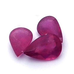 16.13ctw Pear Mixed Ruby Parcel