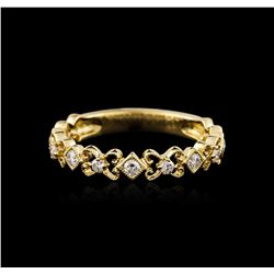 18KT Yellow Gold 0.35ctw Diamond Ring