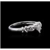 Image 2 : 10KT White Gold 0.25ctw Diamond Ring