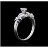 Image 3 : 10KT White Gold 0.25ctw Diamond Ring