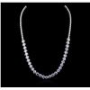Image 1 : 14KT White Gold 15.08ctw Diamond Necklace