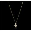 Image 2 : 14KT and 18KT Yellow Gold 1.02ctw Diamond Pendant With Chain