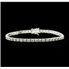 Image 1 : 14KT White Gold 6.75ctw Diamond Tennis Bracelet